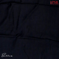 Black Chanderi Dress Material