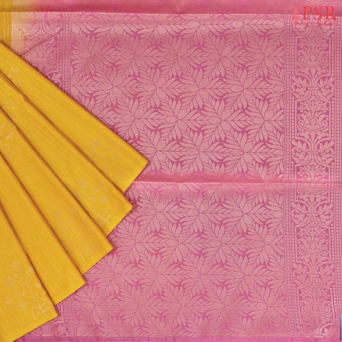 Yellow Soft Art Silk Saree