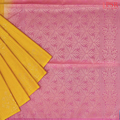 Yellow Soft Art Silk Saree