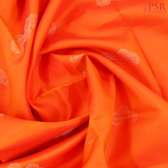 Orange Soft Silk Mix Saree