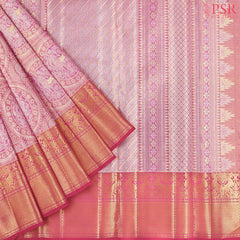 Pink Bridal Kanchipuram Tissue Silk Saree