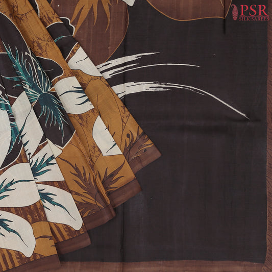 Bronze & Brown Kadhi Tussar Silk Saree