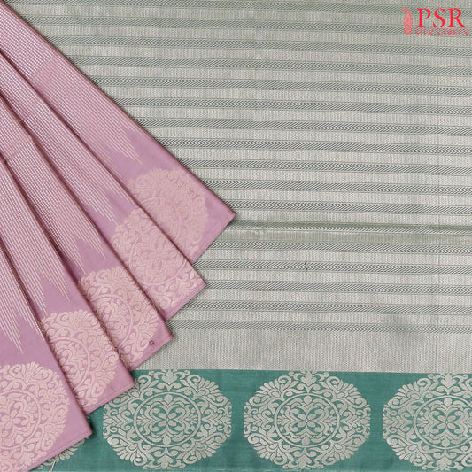 Light Mauve Soft Art Silk Saree