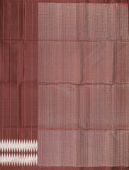 Mahogany Brown Soft Silk Saree