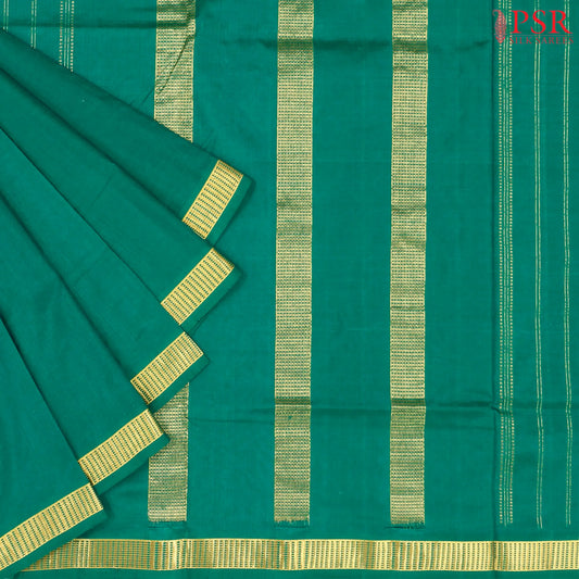 Emerald Green Nine Yards Pure Silk Saree
