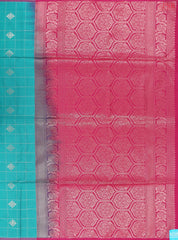 Virdigris Blue Soft Art Silk Saree