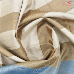 Beige & Tan Soft Silk Saree