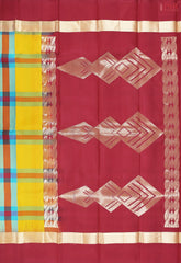 Yellow & Multicolor Soft Silk Saree