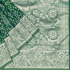 Dark Green Georgette Saree