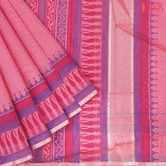 Pink Silk Cotton Saree