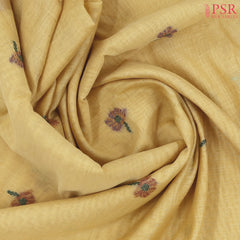 Mellow Yellow Ghicha Cotton Saree