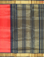 Imperial Red Cotton Silk Saree