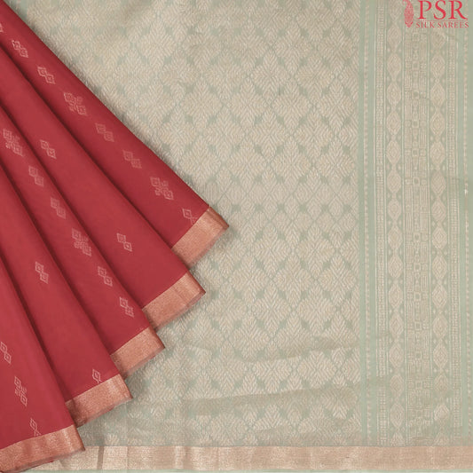 Desire Red Silk Cotton Saree