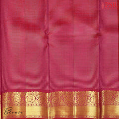 Beige & Pink Kanchipuram Silk Saree