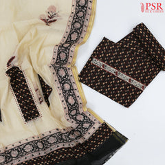 Black Cotton Dress Material