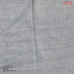 Pewter Grey Byloom Cotton Saree