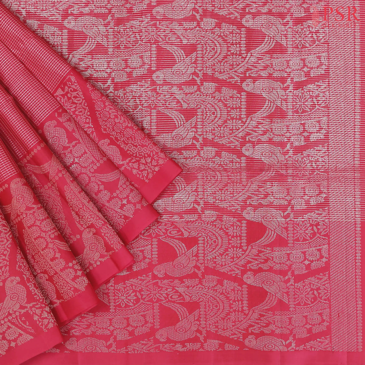Crimson Soft Silk Saree