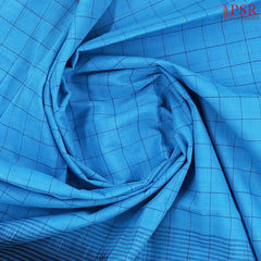 Azure Blue Kanchi Cotton Saree