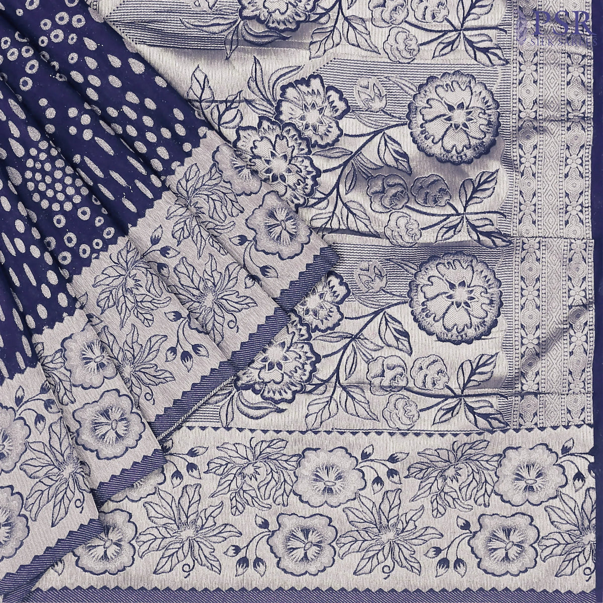 Dark Blue Georgette Saree