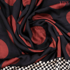 Black Modal Silk Saree