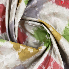 Beige & Multicolor Silk Cotton Saree