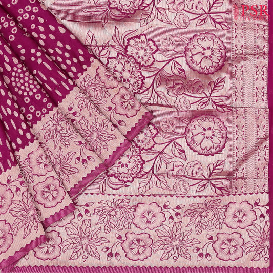 Jam Purple Georgette Saree