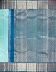 Turquoise Blue Kanchipuram Silk Saree