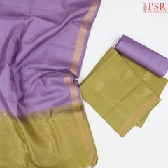 Warm Olive Silk Dress Material