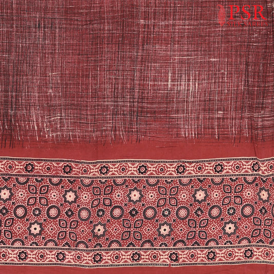 Maroon Jaipur Cotton Print Running Material
