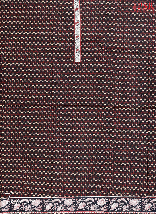 Black Cotton Dress Material