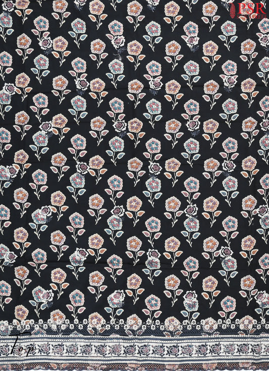 Black Rayon Dress Material