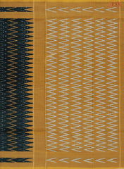 Bottle Green Ikkat Cotton Saree