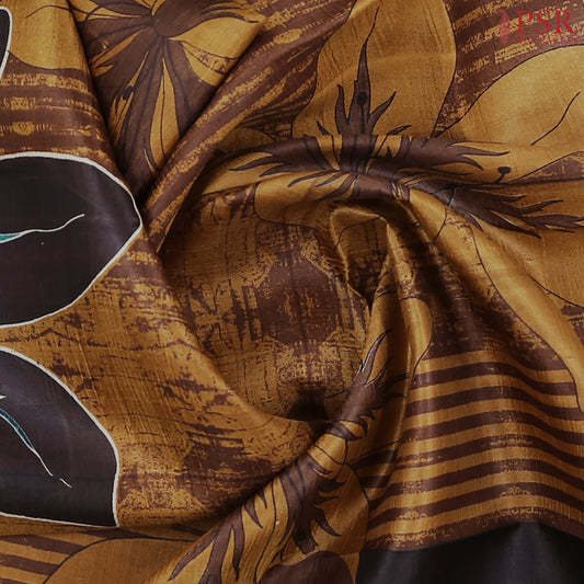 Bronze & Brown Kadhi Tussar Silk Saree