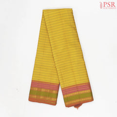 Canary Yellow Kanchipuram Silk Saree