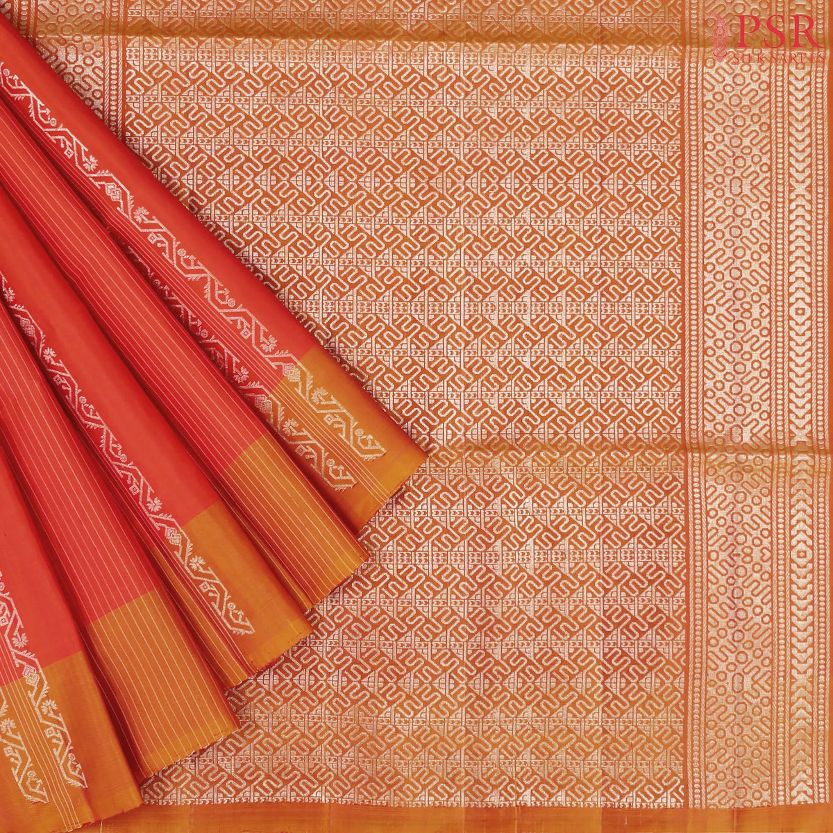 Scarlet Red Soft Silk Saree