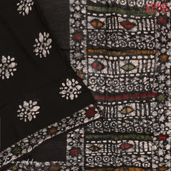 Black Batique Cotton Dress Material