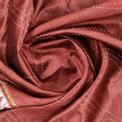 Chinese Maroon Semi Tussar Saree