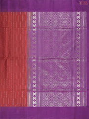 Garnet Red Soft Silk Saree