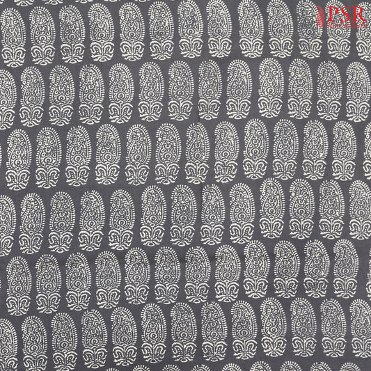 Grey Jaipur Cotton Print Running Material