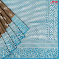 Dark Taupe Soft Art Silk Saree