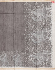 Beaver Brown Semi Tussar Saree