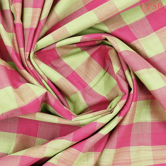 Pistachio Green Mangalagiri Cotton Saree
