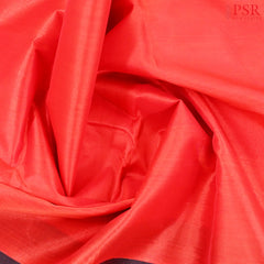 Imperial Red Cotton Silk Saree