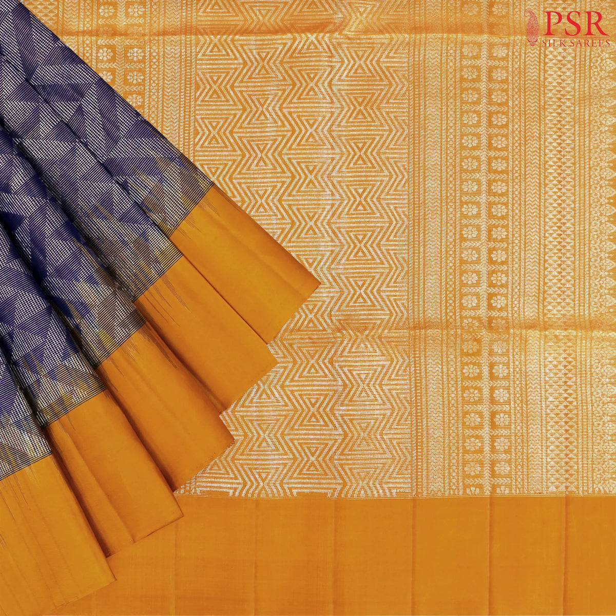 Midnight Blue Soft Silk Saree