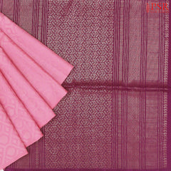 Pink Soft Silk Mix Saree