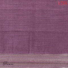 Dark Vintage Mauve Chiniya Silk Saree