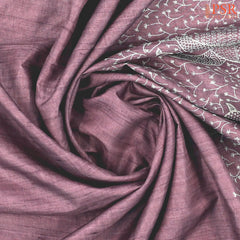 Onion Pink Semi Tussar Saree
