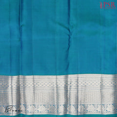 Turquoise Blue Kanchipuram Silk Saree