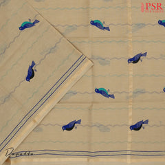 Persian Blue Chirala Cotton Dress Material