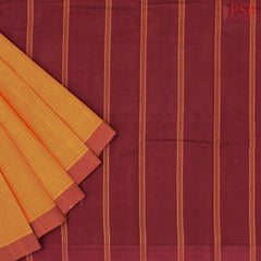 Orange Kanchi Cotton Saree